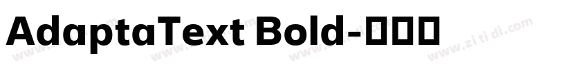 AdaptaText Bold字体转换